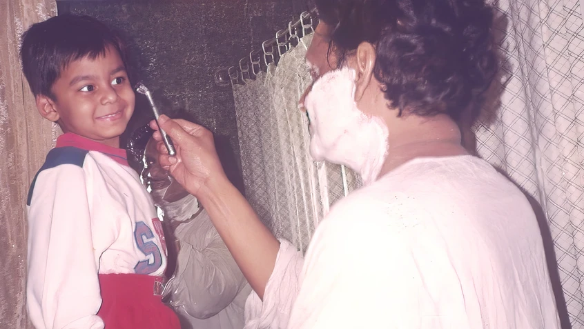 Dadu's Shaving Lesson for Aman