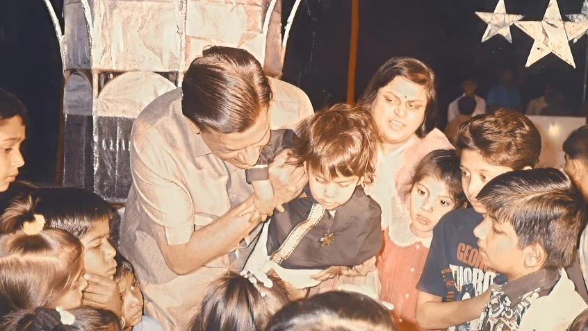 Dadu at Bhaiya's 1st Birthday