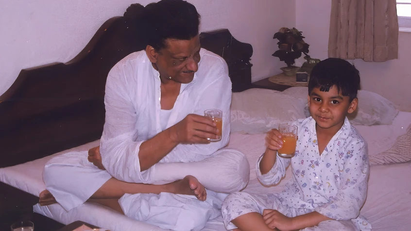 Dadu and Aman's Breakfast Time
