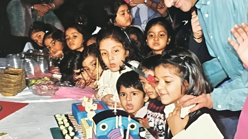 Dadu's Train Cake Celebration