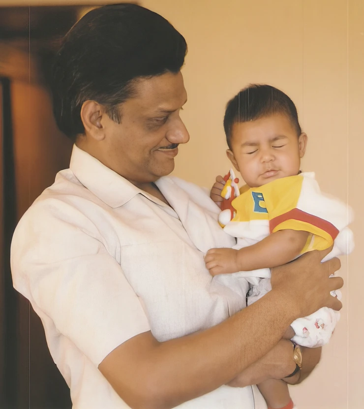 Dadu with Baby Chinu