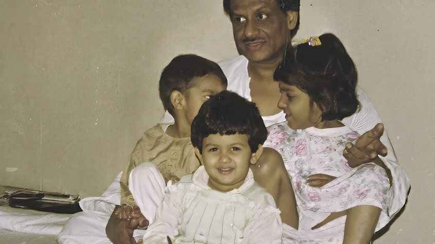Dadu with His Grandchildren