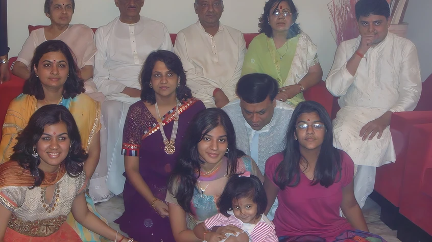 Family Celebration on Diwali