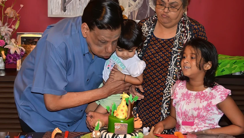 Dadu's Birthday Fun with Grandkids