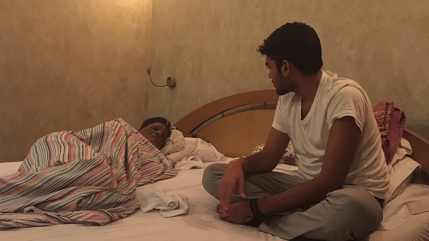 Dadu Resting, Bhaiya Watching