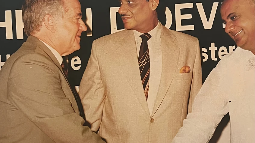Ajay Rungta with PM Deve Gowda