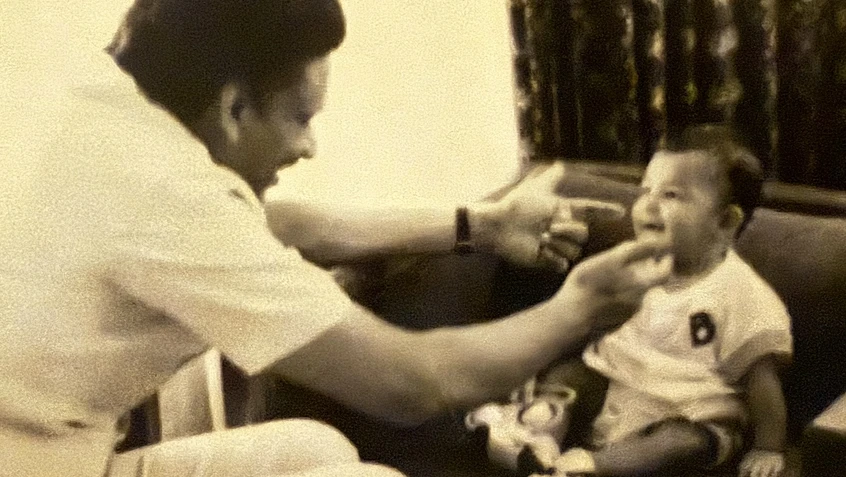 Dadu Playing with Baby Chinu